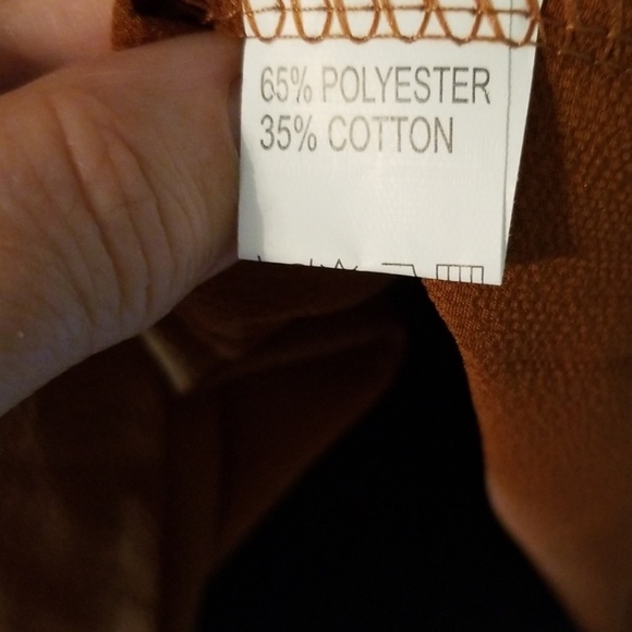 NWOT YMING Brown tunic shirt. - Picture 4 of 4